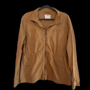 Old Navy Women's Utility Cinch Waist Jacket Camel Tan Size Large NWOT